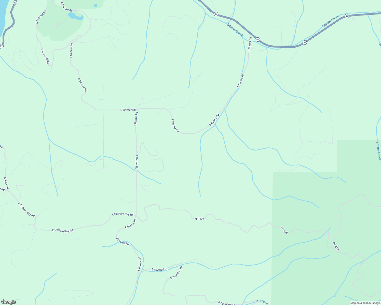map of restaurants, bars, coffee shops, grocery stores, and more near 6946 East Burma Road in Harrison