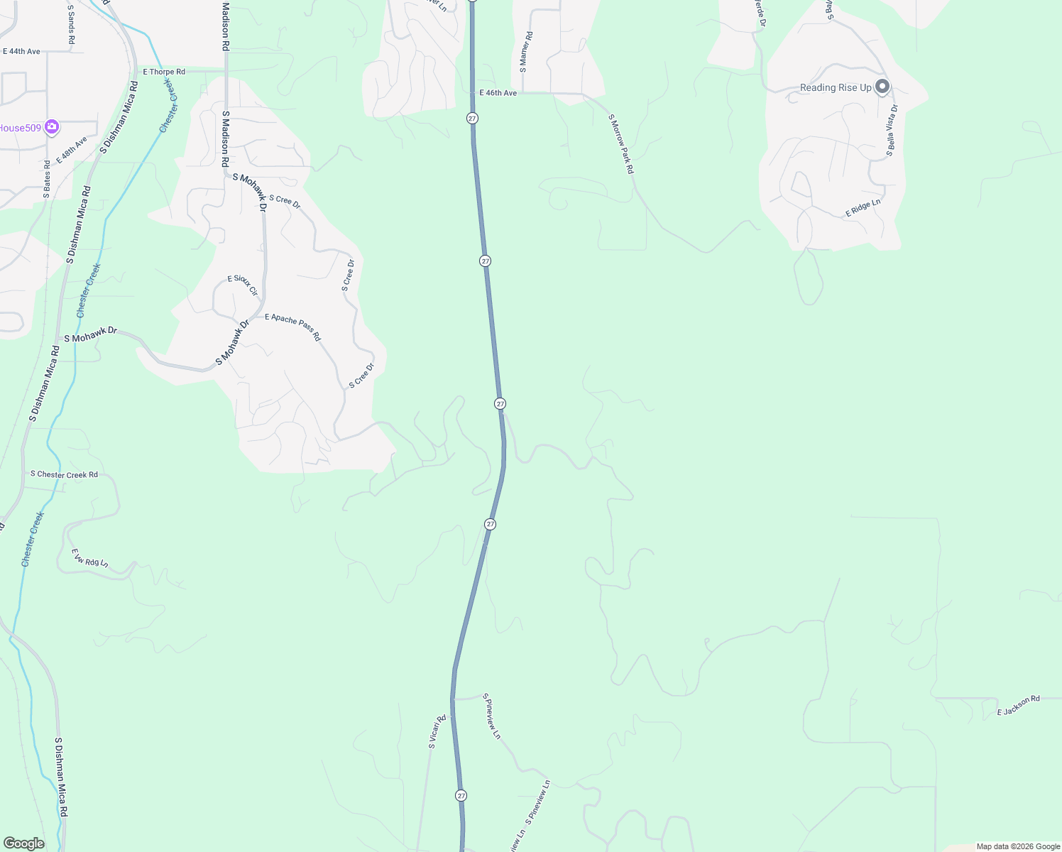 map of restaurants, bars, coffee shops, grocery stores, and more near 6212 South Ranch Park Lane in Spokane
