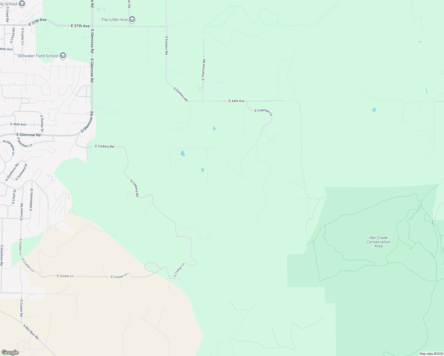 map of restaurants, bars, coffee shops, grocery stores, and more near 5100 Bradley Lane in Spokane
