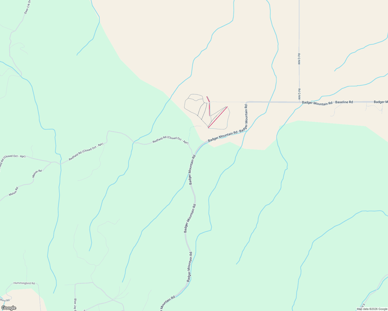 map of restaurants, bars, coffee shops, grocery stores, and more near Redfield Road in East Wenatchee