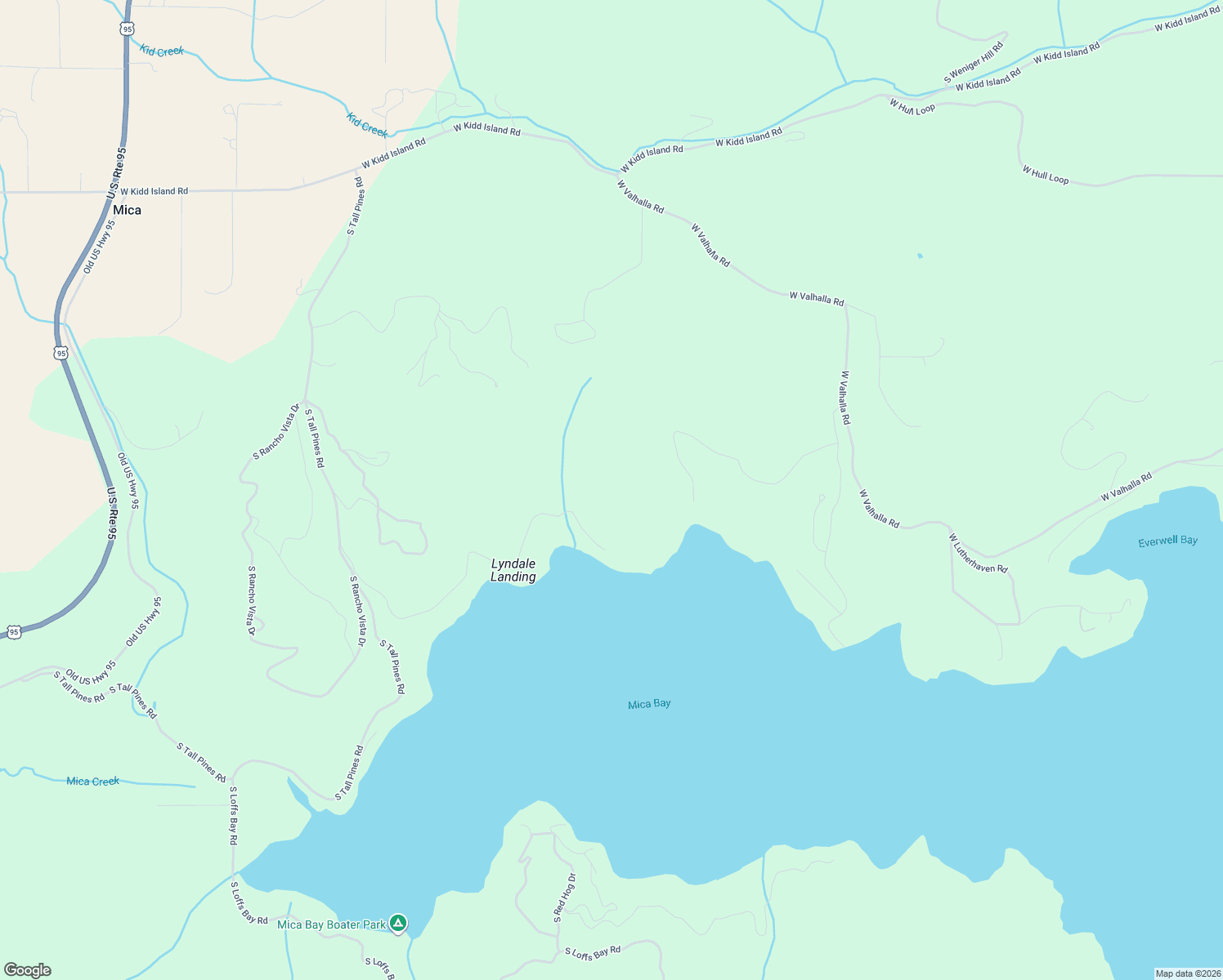 map of restaurants, bars, coffee shops, grocery stores, and more near 4573 West Mica Shore Road in Coeur d'Alene
