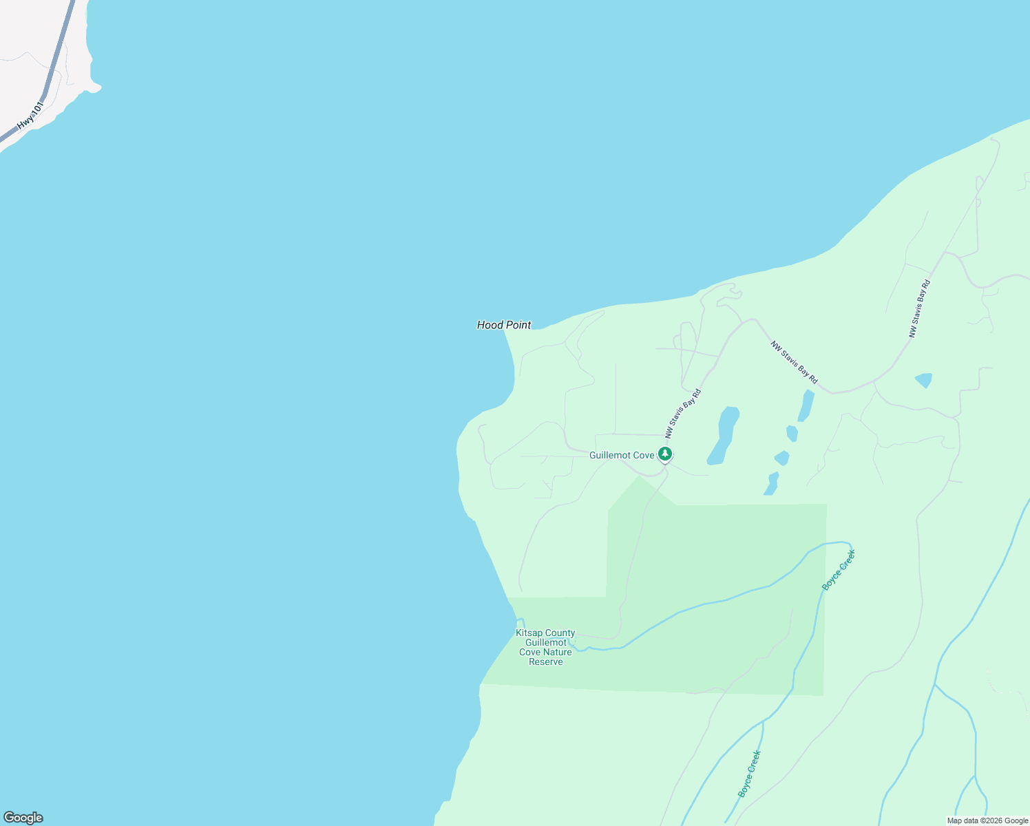 map of restaurants, bars, coffee shops, grocery stores, and more near 19722 Northwest Stavis Bay Road in Seabeck