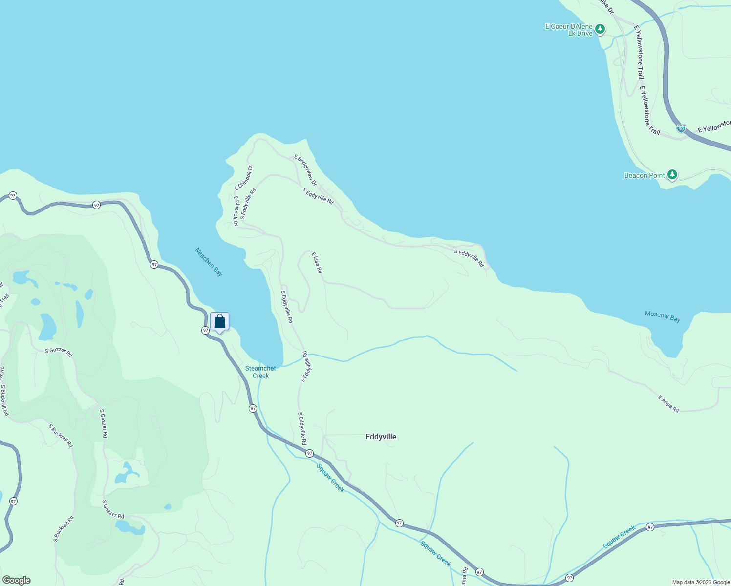 map of restaurants, bars, coffee shops, grocery stores, and more near East Lisa Road in Harrison