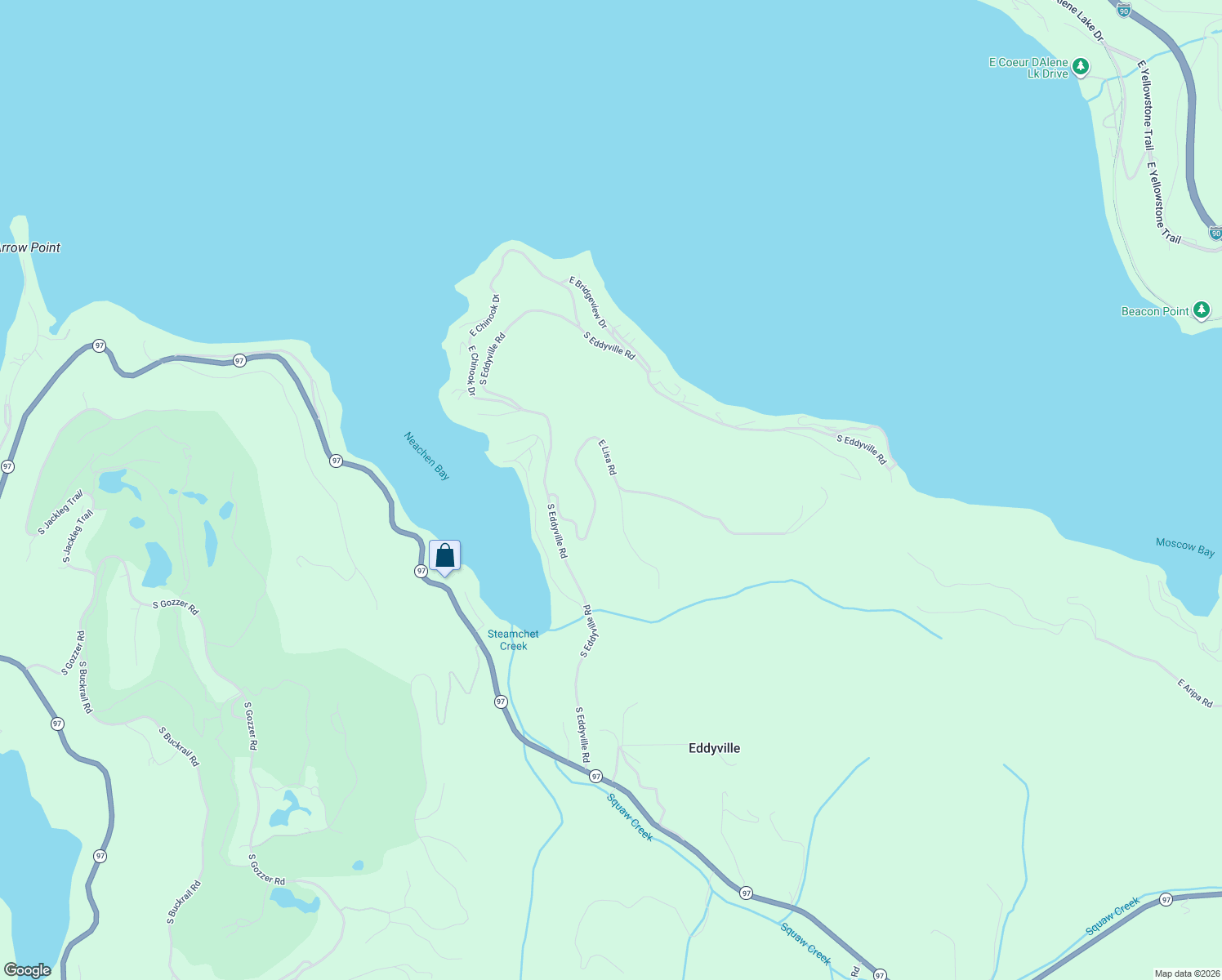 map of restaurants, bars, coffee shops, grocery stores, and more near 4574 East Lisa Road in Harrison