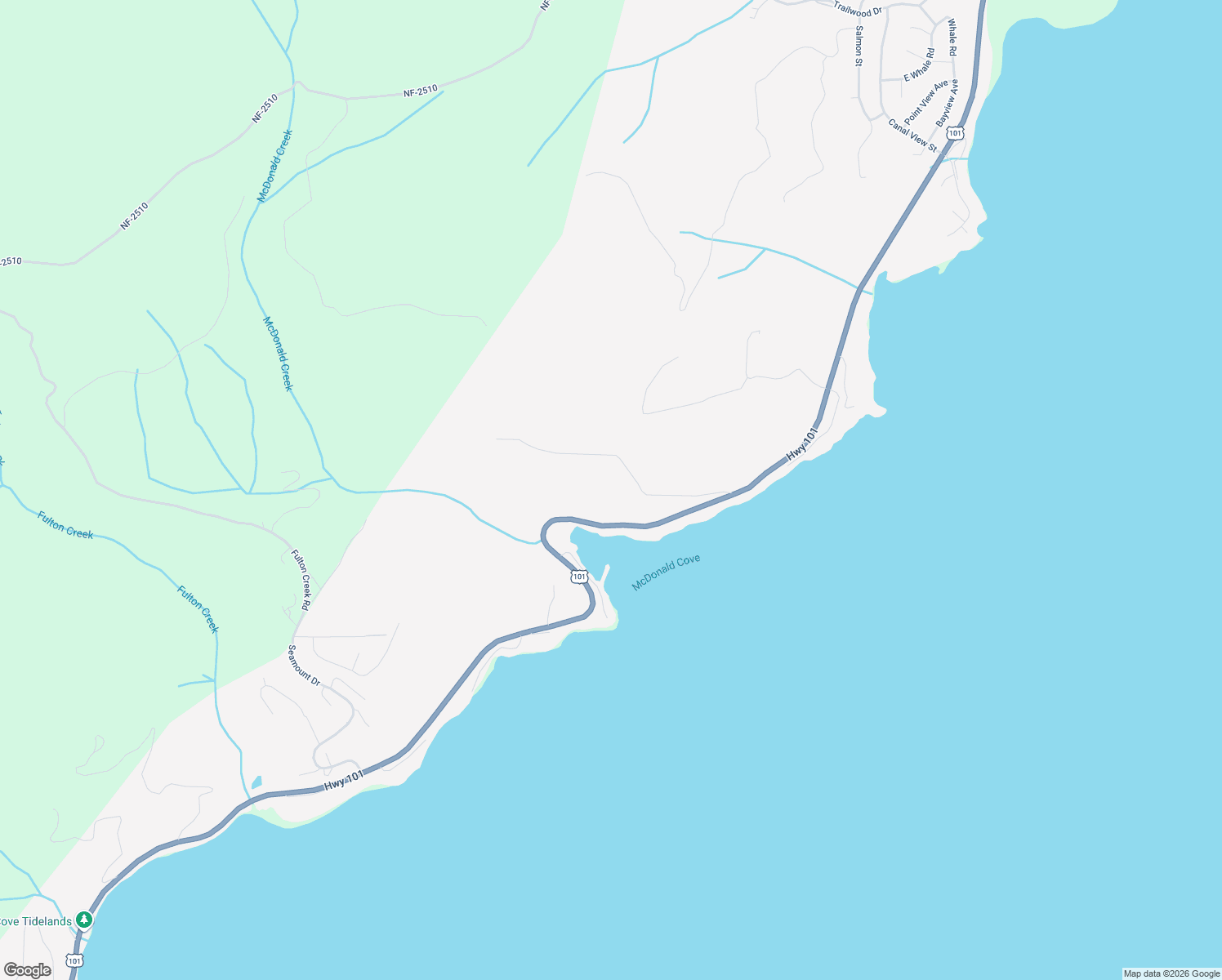 map of restaurants, bars, coffee shops, grocery stores, and more near Yashi Road in Brinnon