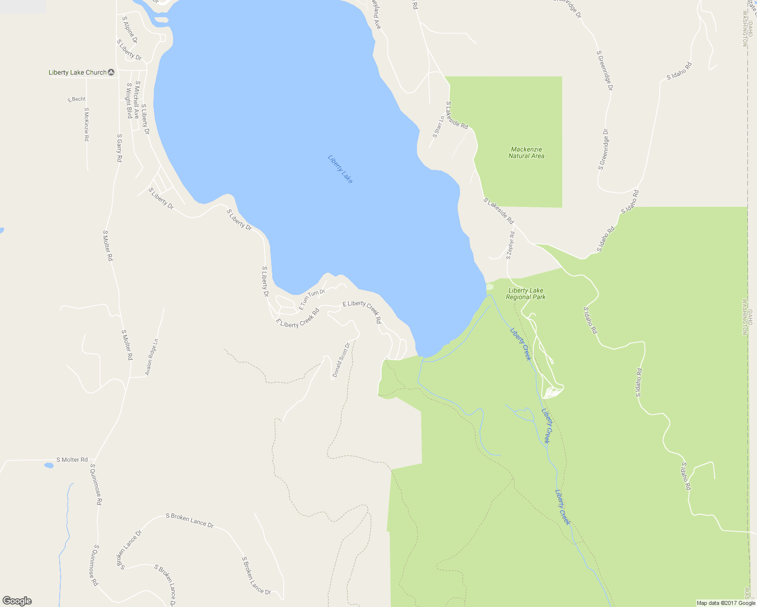 map of restaurants, bars, coffee shops, grocery stores, and more near 24701 East Liberty Creek Road in Liberty Lake