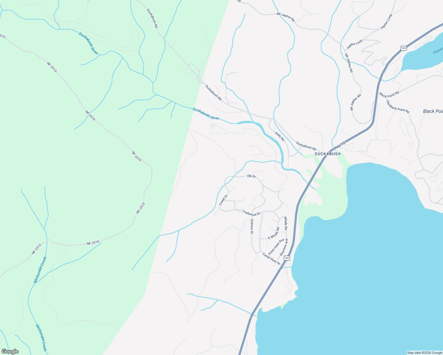 map of restaurants, bars, coffee shops, grocery stores, and more near 31 Elk Court West in Brinnon