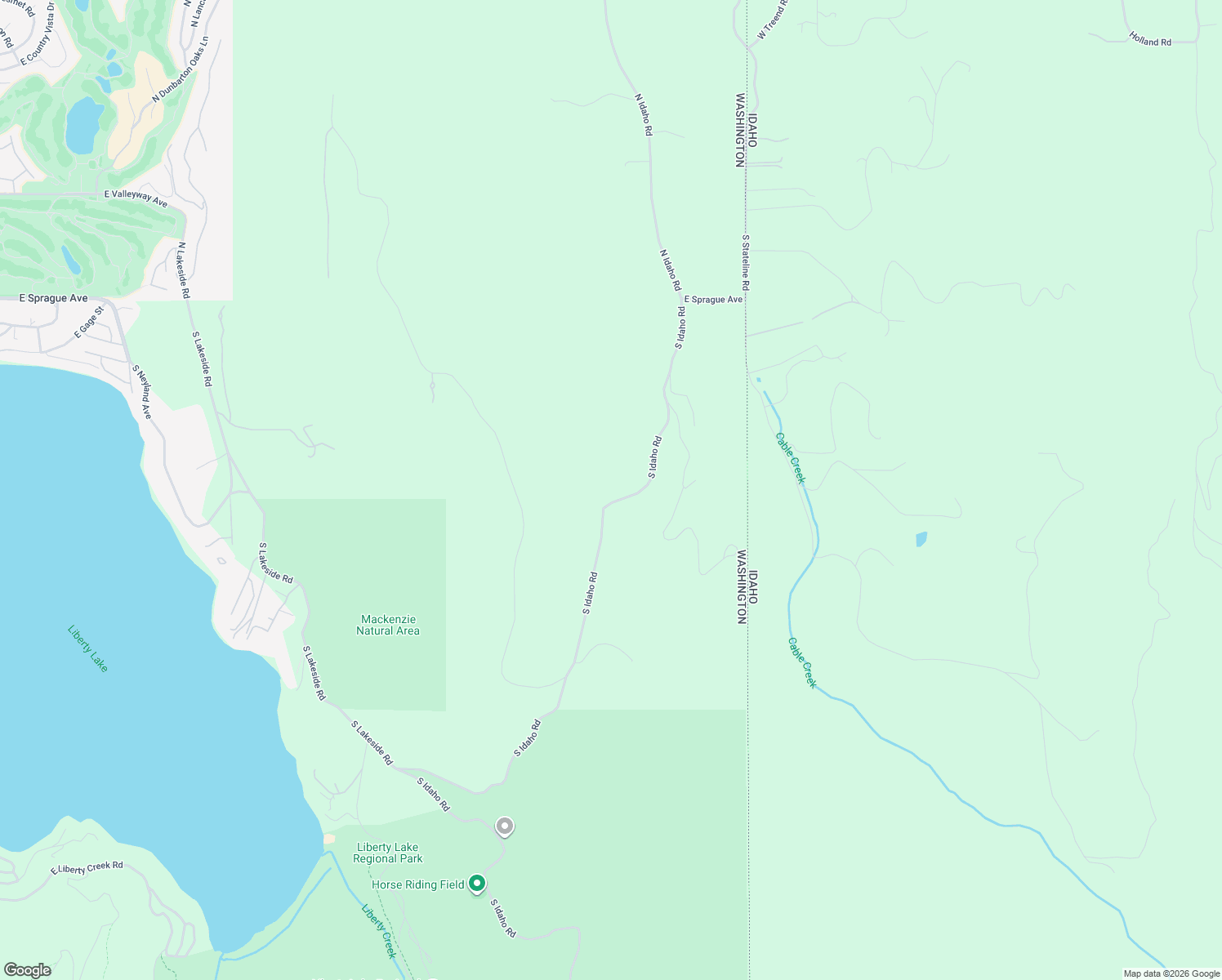 map of restaurants, bars, coffee shops, grocery stores, and more near 710 South Idaho Road in Liberty Lake