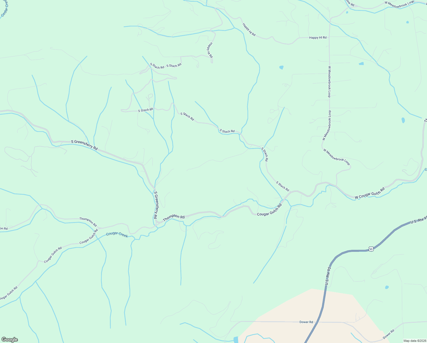 map of restaurants, bars, coffee shops, grocery stores, and more near 6966 West Mahogany Road in Coeur d'Alene