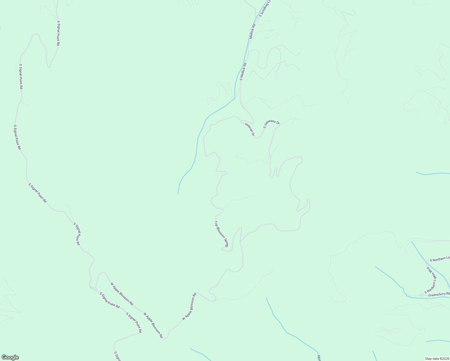 map of restaurants, bars, coffee shops, grocery stores, and more near Top Blossom Spring in Post Falls