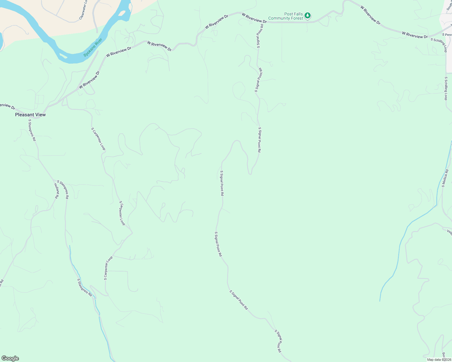 map of restaurants, bars, coffee shops, grocery stores, and more near 3018 South Signal Point Road in Post Falls