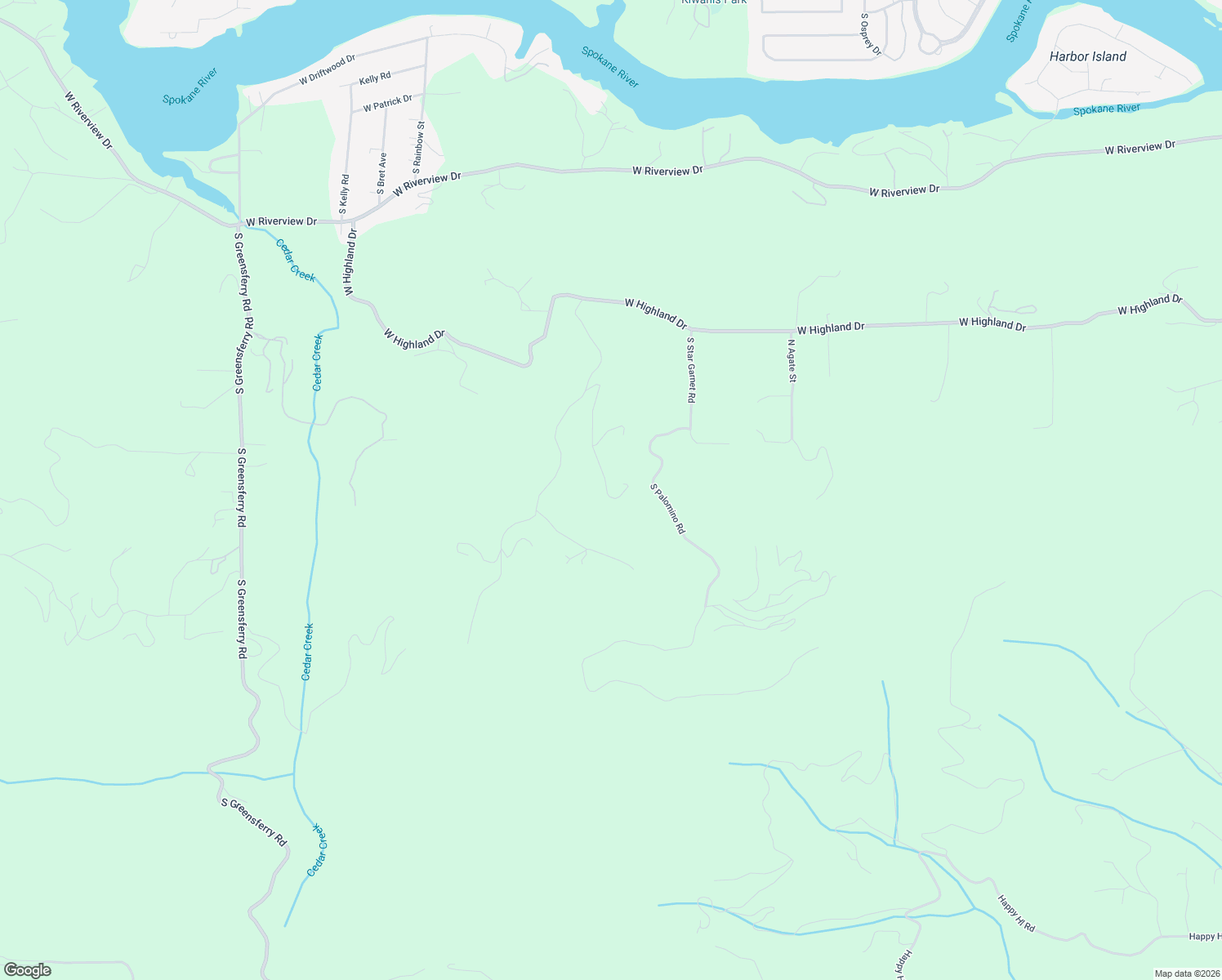 map of restaurants, bars, coffee shops, grocery stores, and more near 916 South Orion Road in Coeur d'Alene