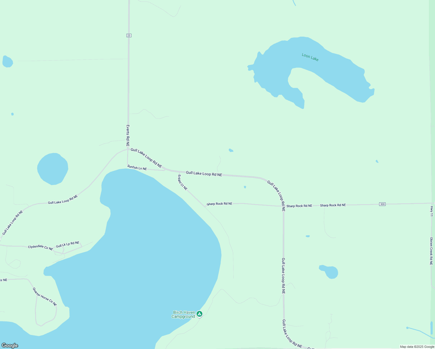 map of restaurants, bars, coffee shops, grocery stores, and more near 22749 Gull Lake Loop Road Northeast in Tenstrike