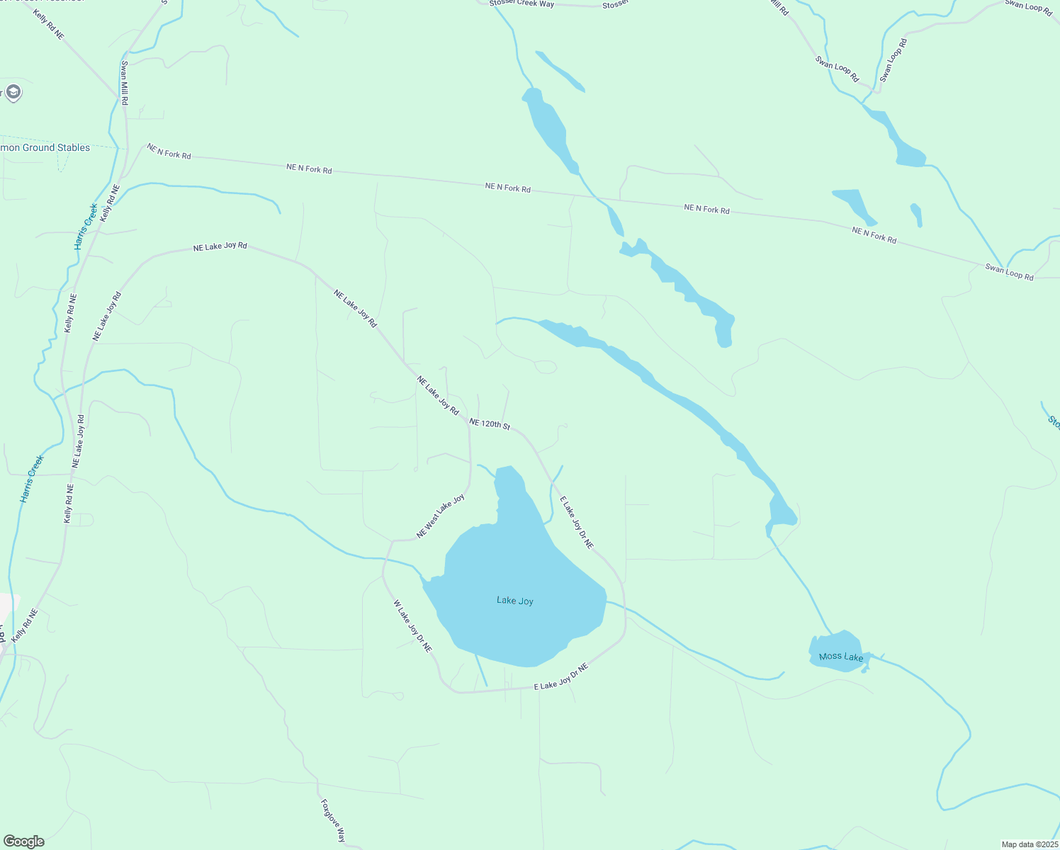 map of restaurants, bars, coffee shops, grocery stores, and more near 11704 E Lake Joy Dr NE in Carnation