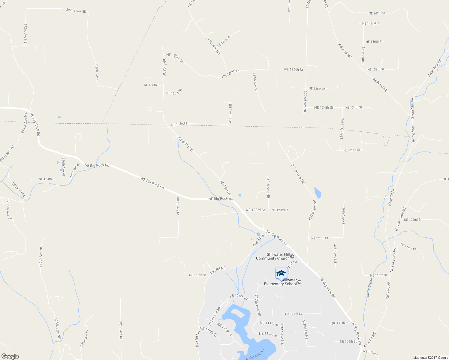 map of restaurants, bars, coffee shops, grocery stores, and more near 12528 Odell Rd NE in Duvall