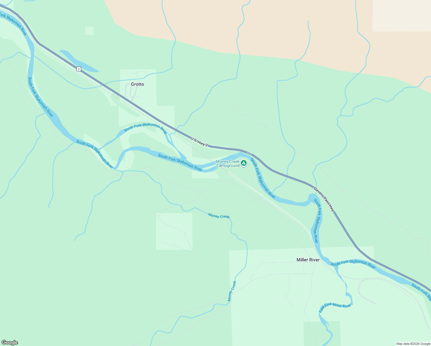 map of restaurants, bars, coffee shops, grocery stores, and more near 69020 Northeast Lowe Creek Road in Baring