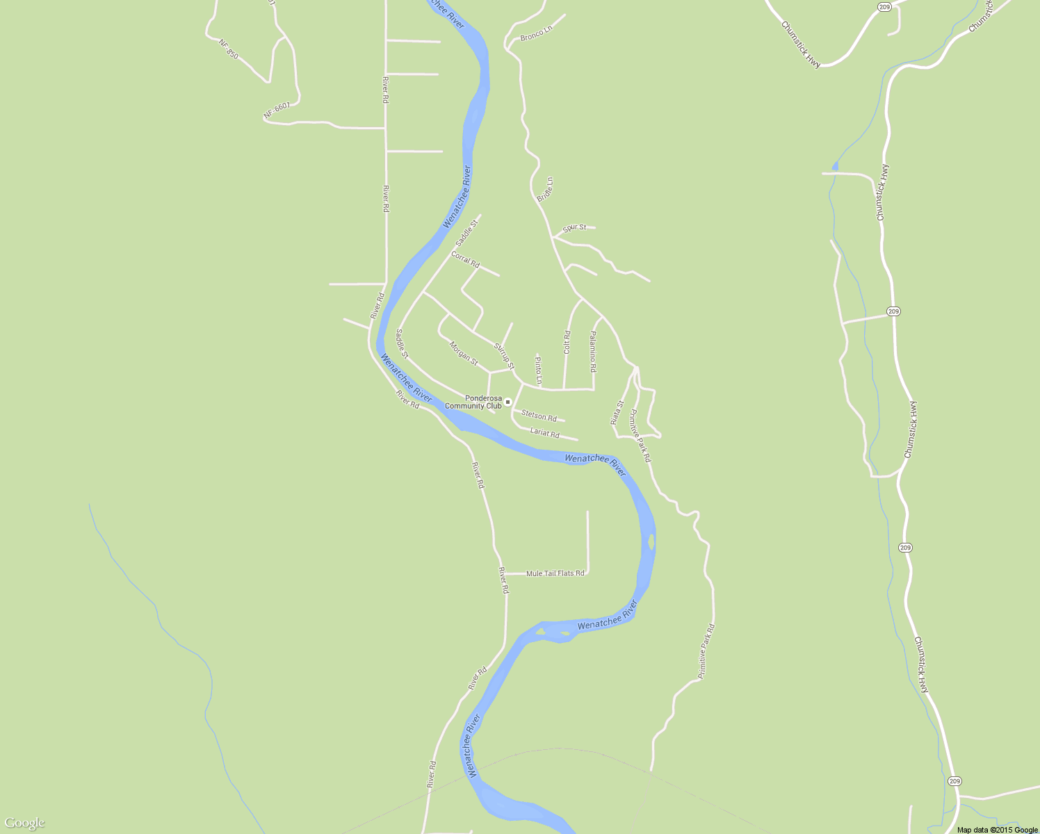 map of restaurants, bars, coffee shops, grocery stores, and more near 21213 Stetson Road in Leavenworth