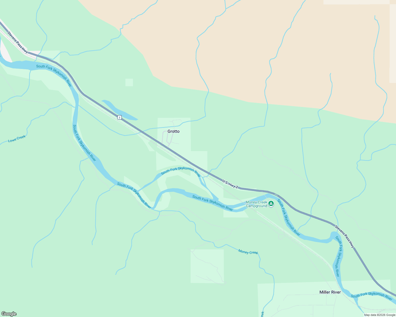 map of restaurants, bars, coffee shops, grocery stores, and more near U.S. Route 2 in Gold Bar