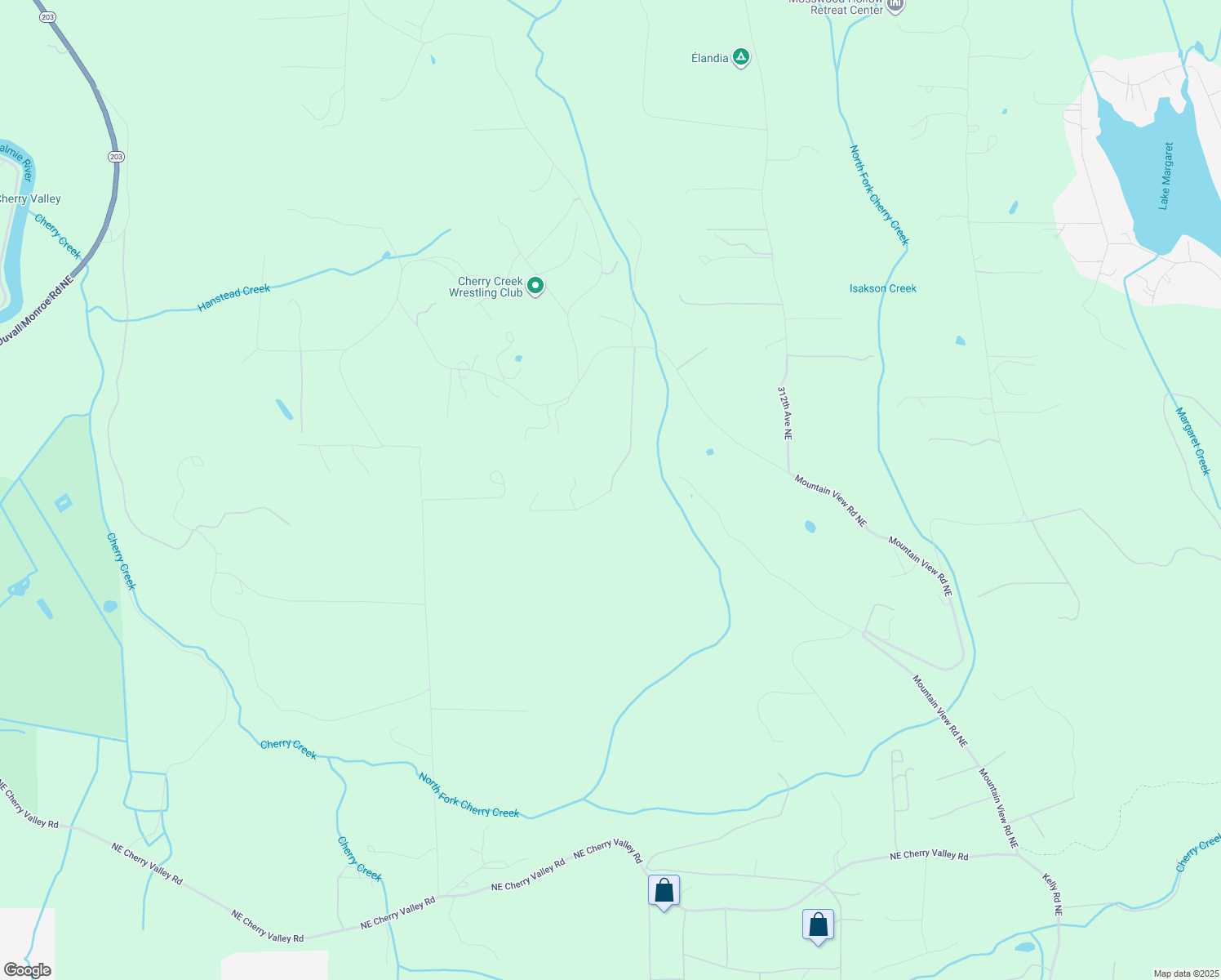 map of restaurants, bars, coffee shops, grocery stores, and more near 308th Avenue Northeast in Duvall