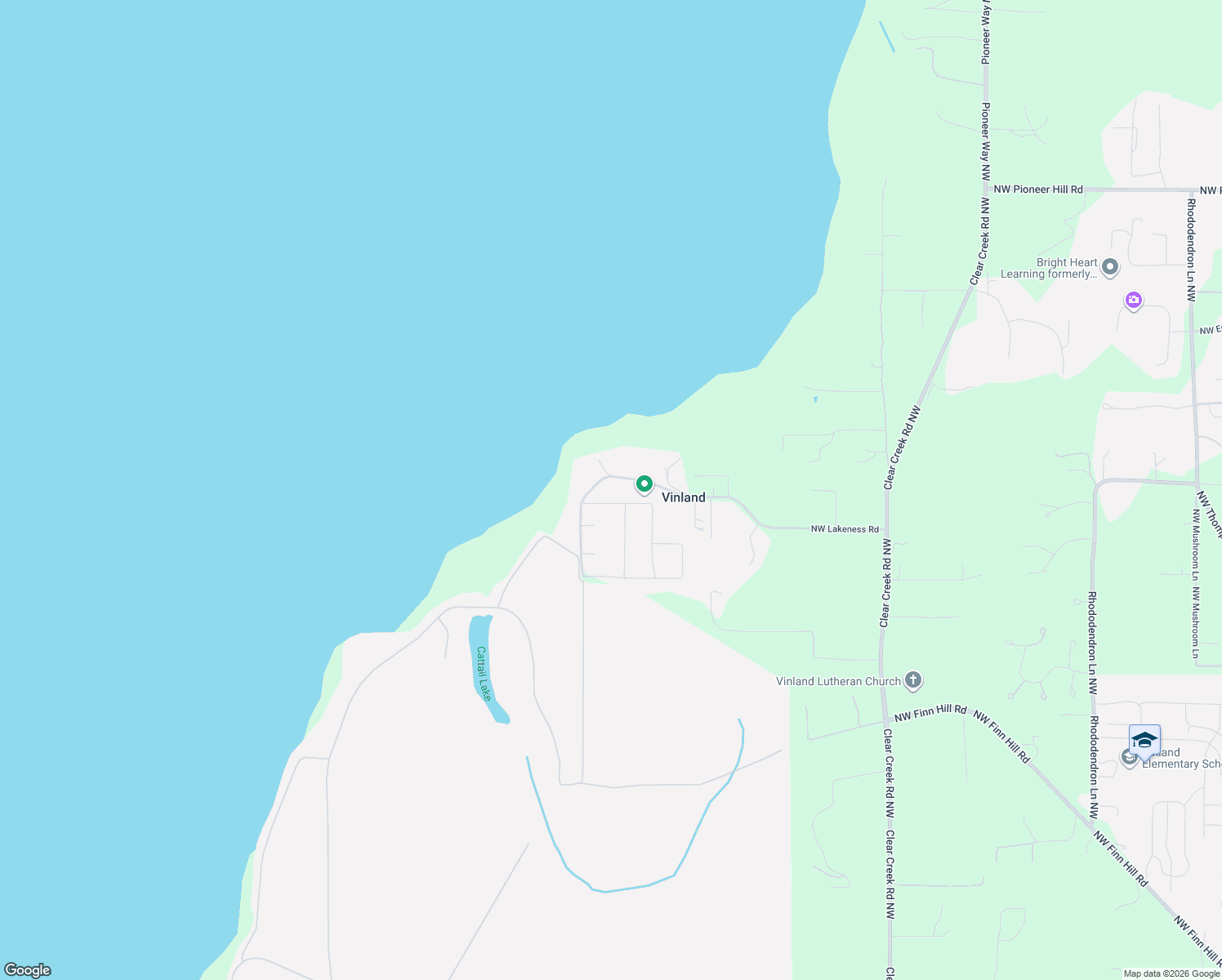 map of restaurants, bars, coffee shops, grocery stores, and more near 3852 Northwest Loma Street in Poulsbo