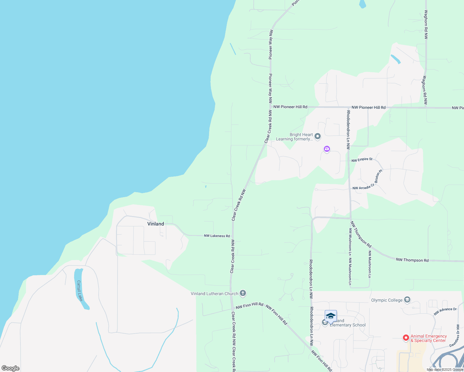 map of restaurants, bars, coffee shops, grocery stores, and more near 23647 Aldo Road Northwest in Poulsbo