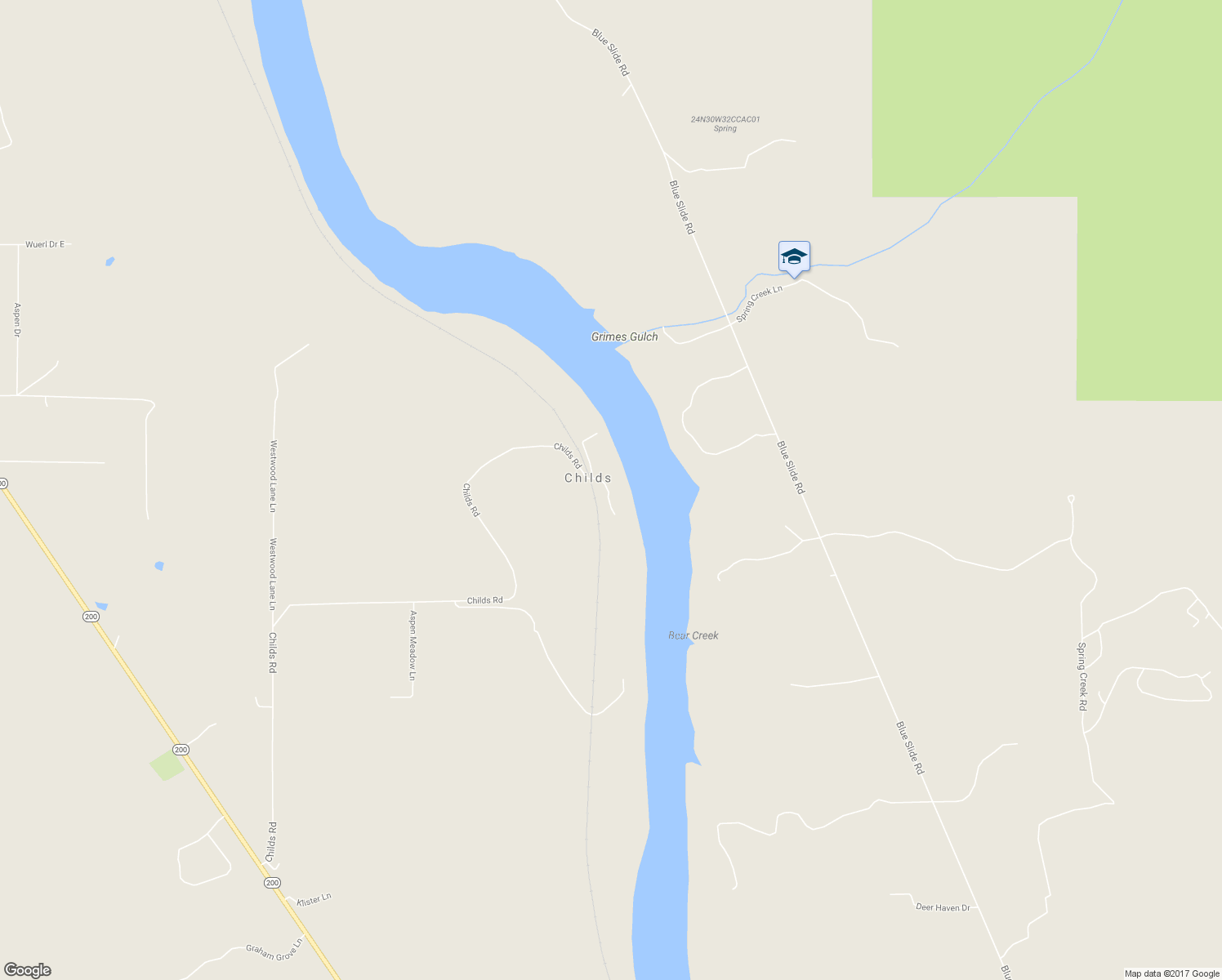 map of restaurants, bars, coffee shops, grocery stores, and more near 3 Lightning Lane in Trout Creek