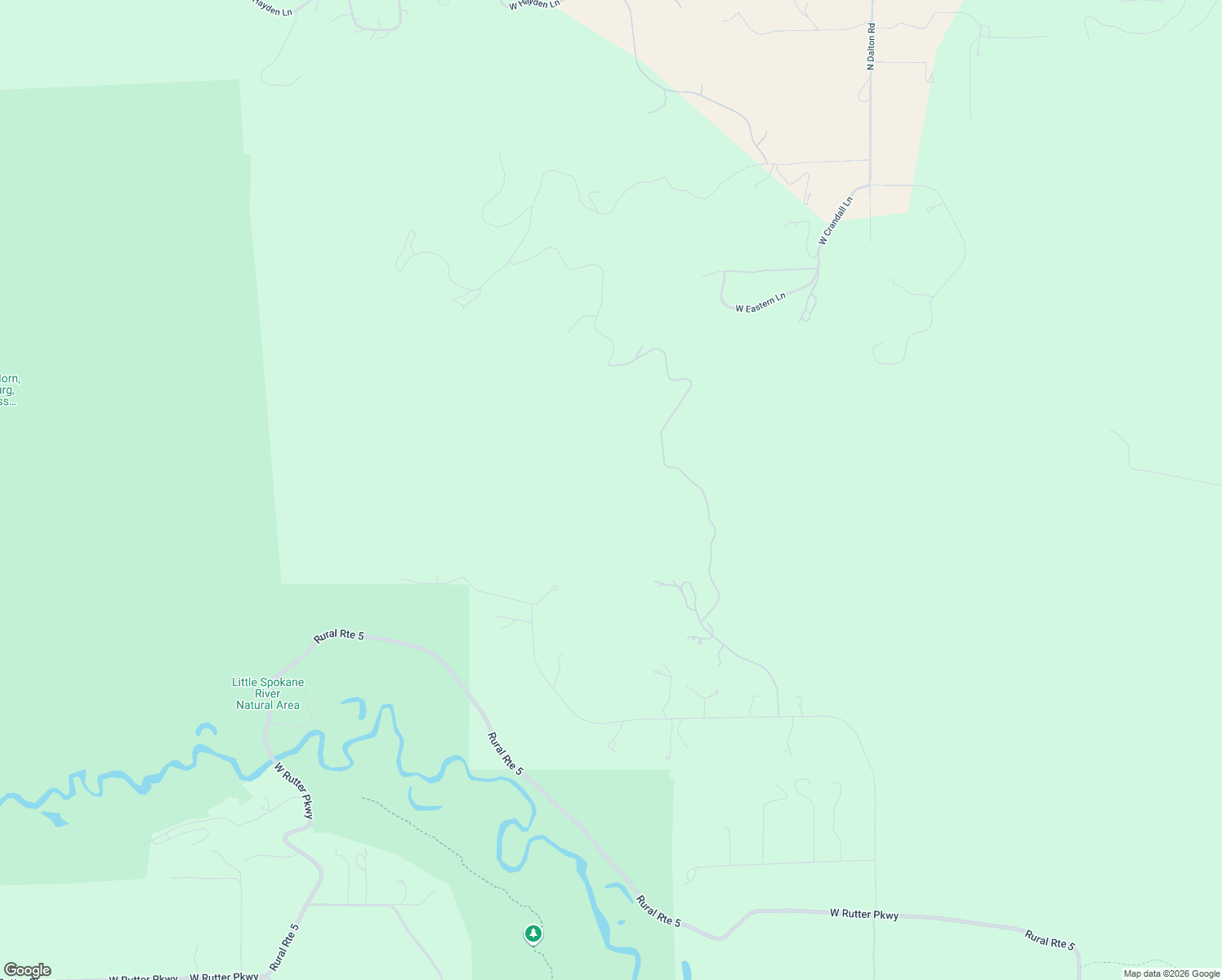 map of restaurants, bars, coffee shops, grocery stores, and more near 4425 West Lookout Mountain Lane in Spokane