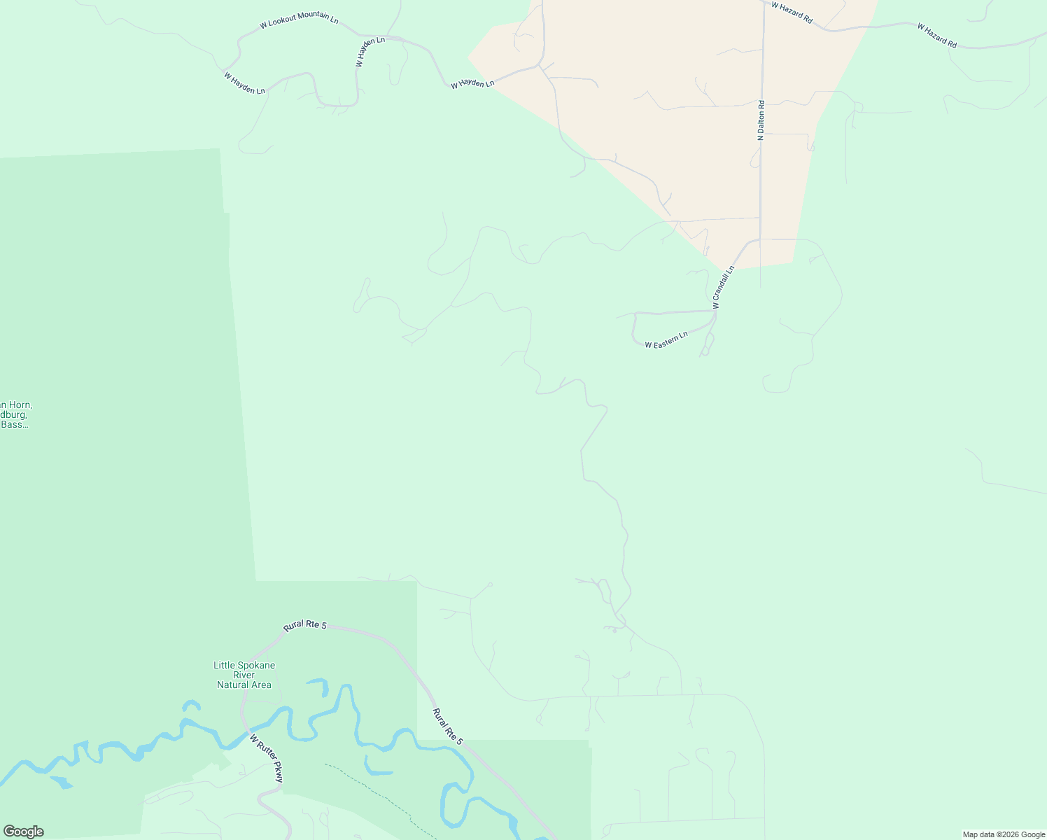 map of restaurants, bars, coffee shops, grocery stores, and more near 4425 West Lookout Mountain Lane in Spokane
