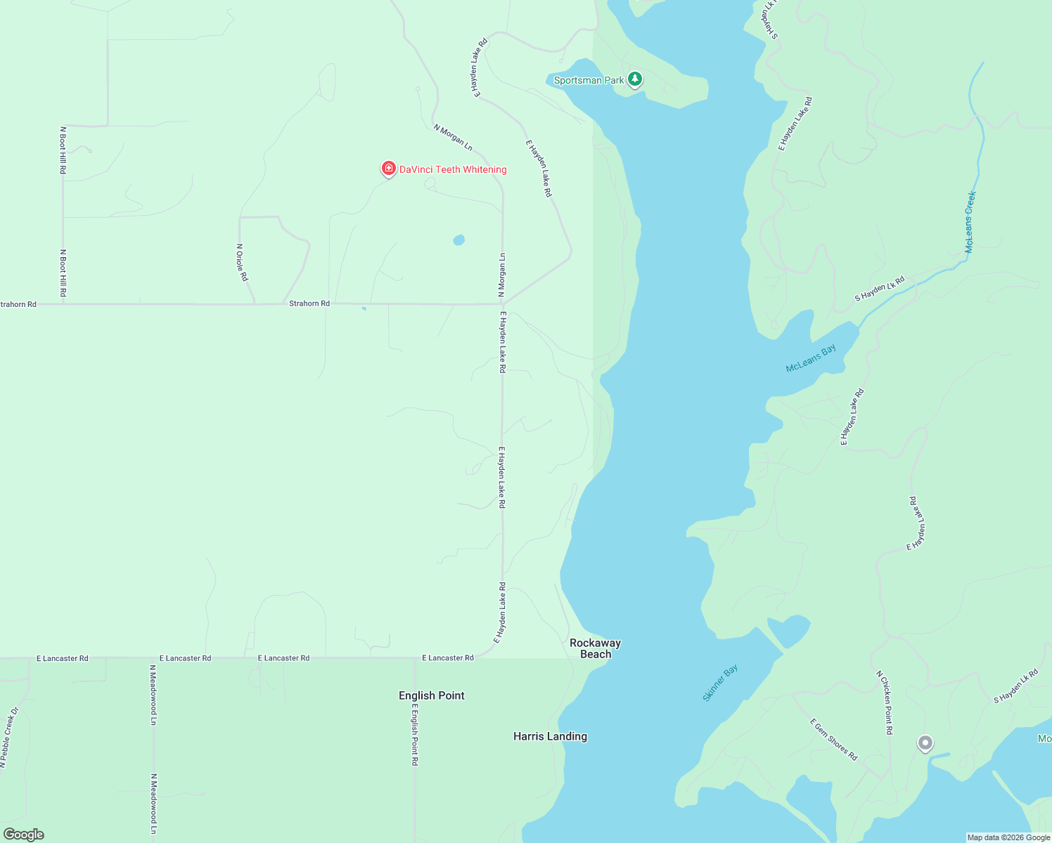 map of restaurants, bars, coffee shops, grocery stores, and more near 37593 East Hayden Lake Road in Hayden