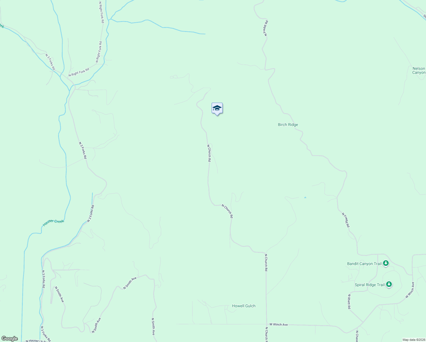map of restaurants, bars, coffee shops, grocery stores, and more near 14554 North Saddle Ridge Road in Rathdrum