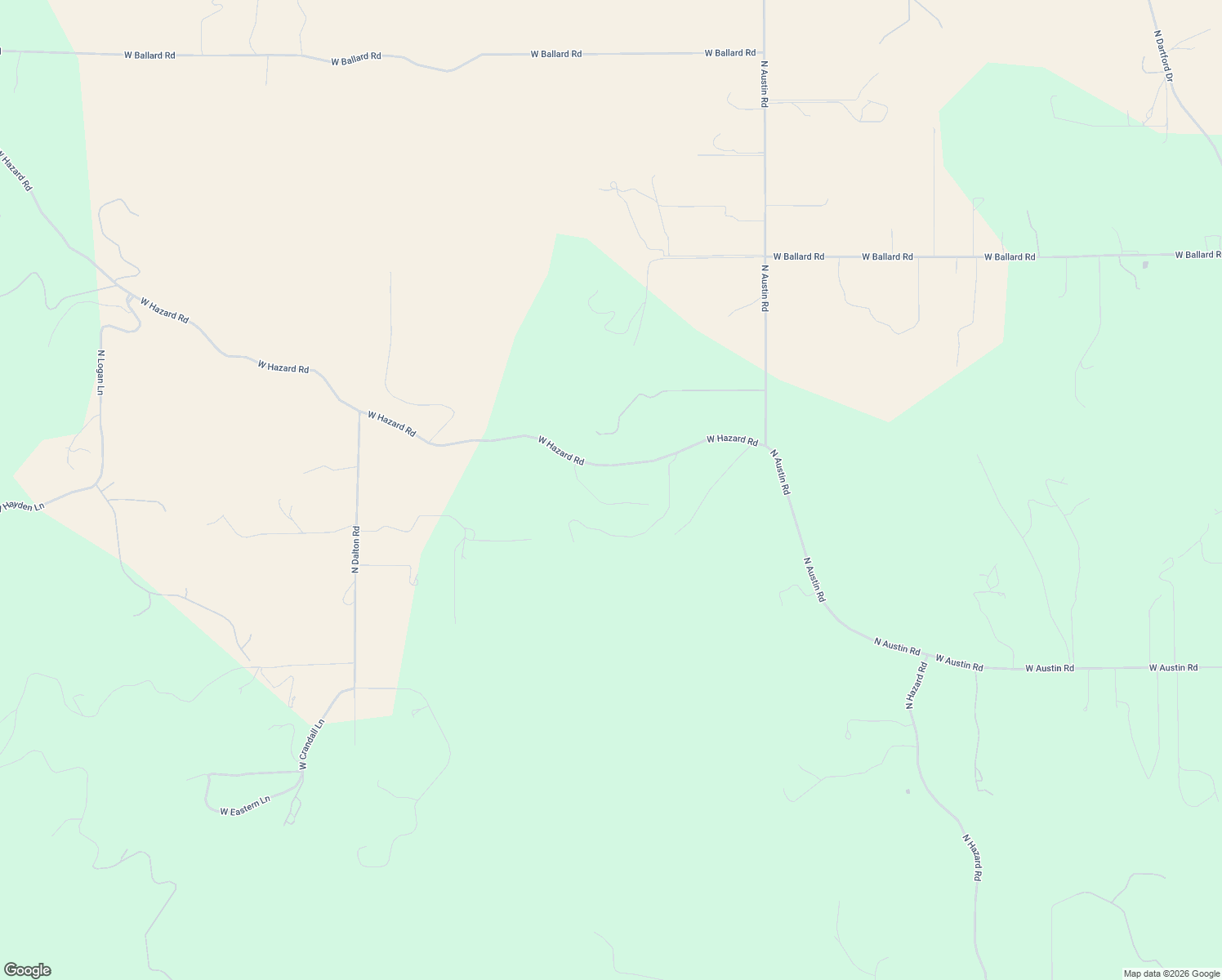 map of restaurants, bars, coffee shops, grocery stores, and more near 2615 West Hazard Road in Spokane