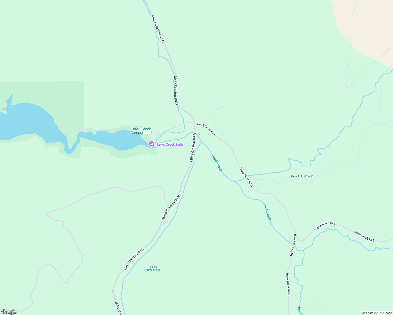 map of restaurants, bars, coffee shops, grocery stores, and more near 37762 Miles Creston Road North in Davenport