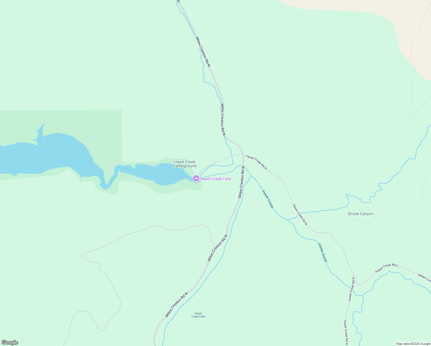 map of restaurants, bars, coffee shops, grocery stores, and more near 37761 Miles Creston Road North in Davenport