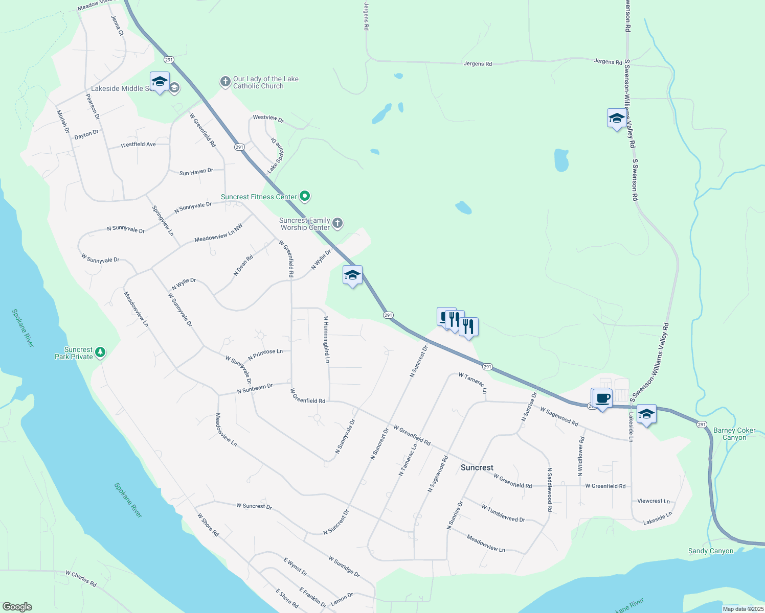 Washington 291, Nine Mile Falls WA Walk Score