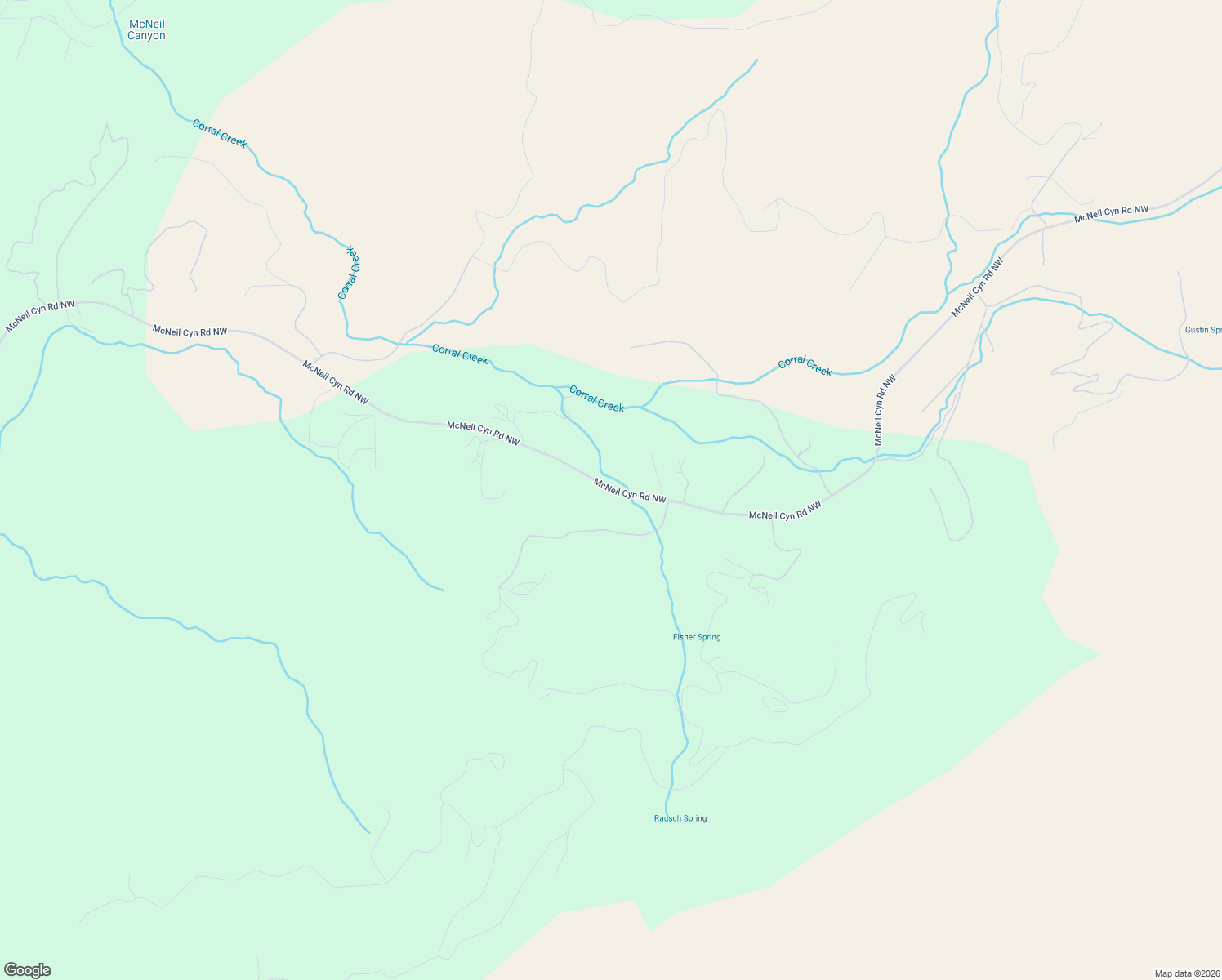 map of restaurants, bars, coffee shops, grocery stores, and more near McNeil Canyon Road Northwest in Douglas County