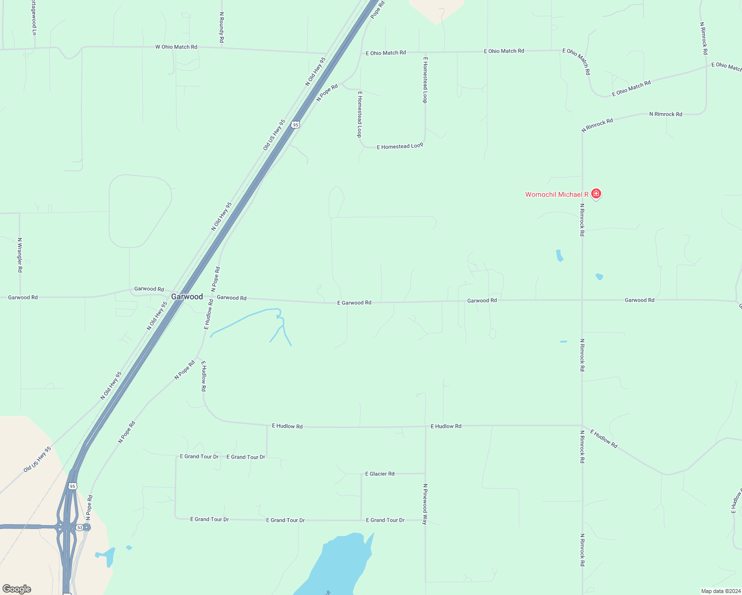 map of restaurants, bars, coffee shops, grocery stores, and more near 2071 East Garwood Road in Hayden