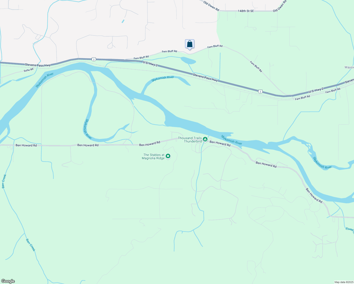 map of restaurants, bars, coffee shops, grocery stores, and more near 26102 Ben Howard Road in Monroe
