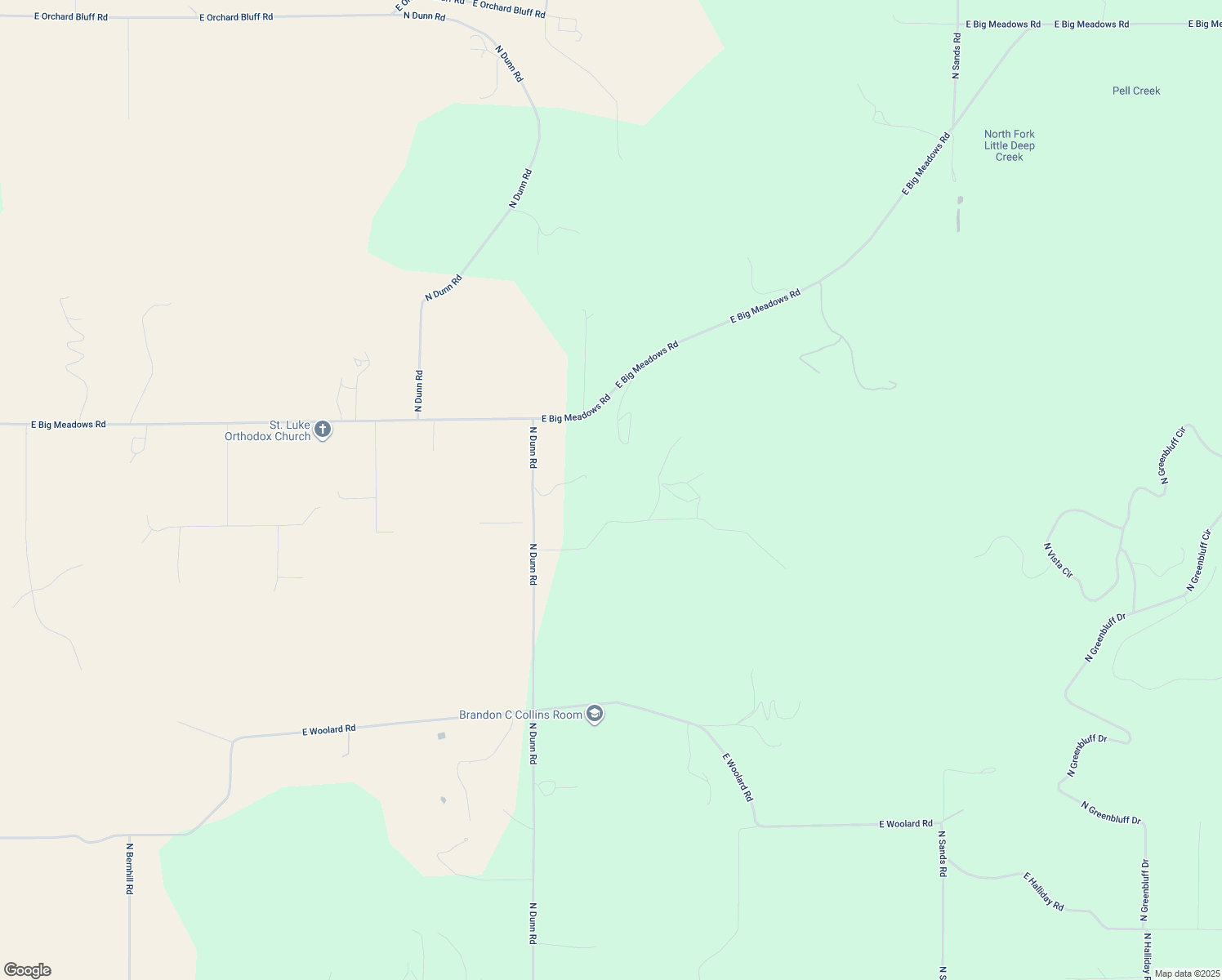 map of restaurants, bars, coffee shops, grocery stores, and more near 9325 East Little Deep Creek Road in Colbert