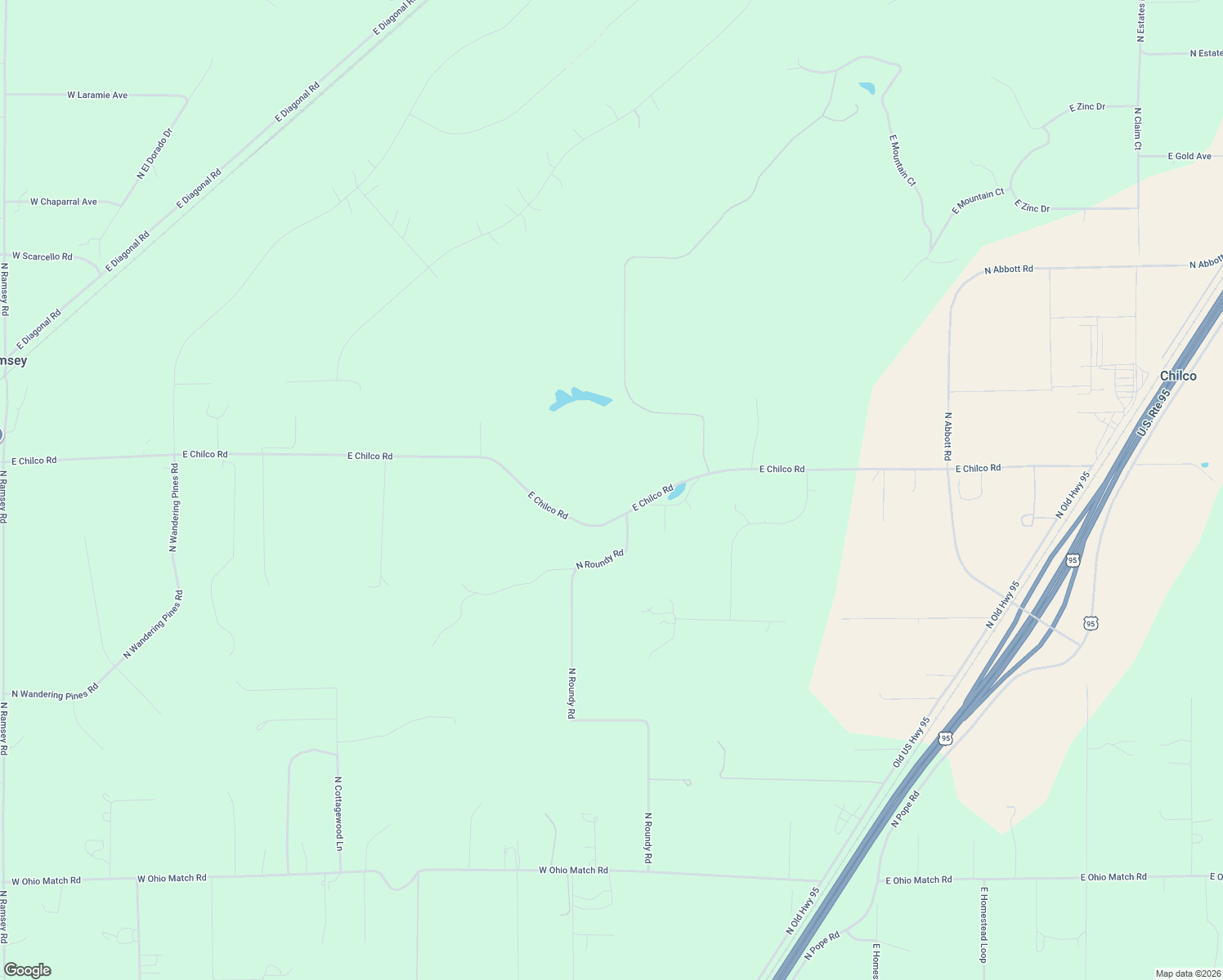 map of restaurants, bars, coffee shops, grocery stores, and more near 2559 East Chilco Road in Rathdrum