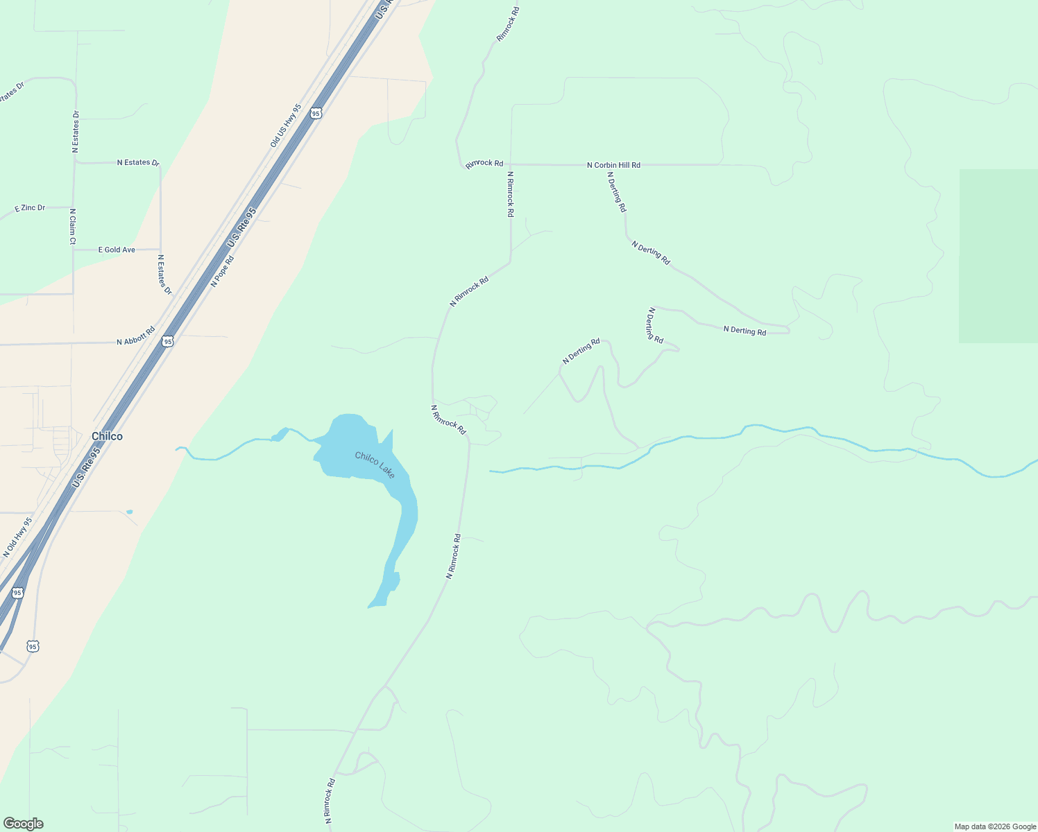 map of restaurants, bars, coffee shops, grocery stores, and more near 22293 North Derting Road in Hayden