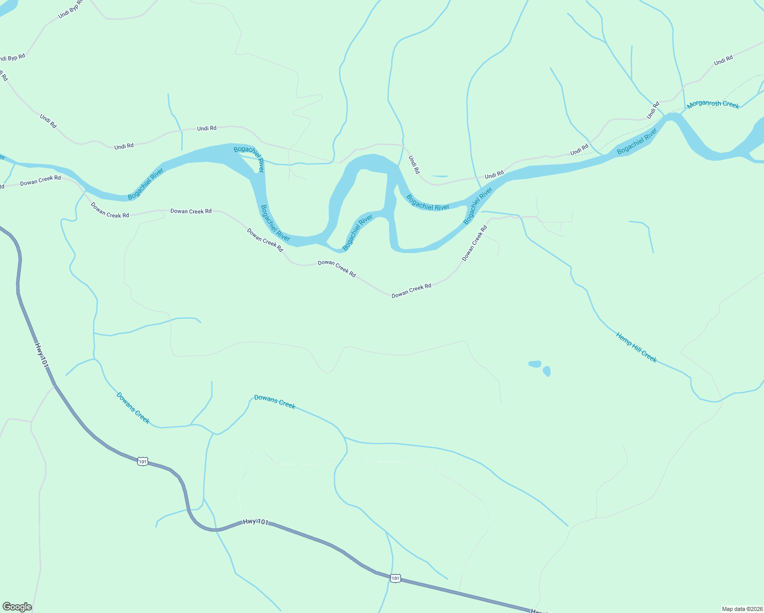 map of restaurants, bars, coffee shops, grocery stores, and more near Dowan Creek Road in Forks