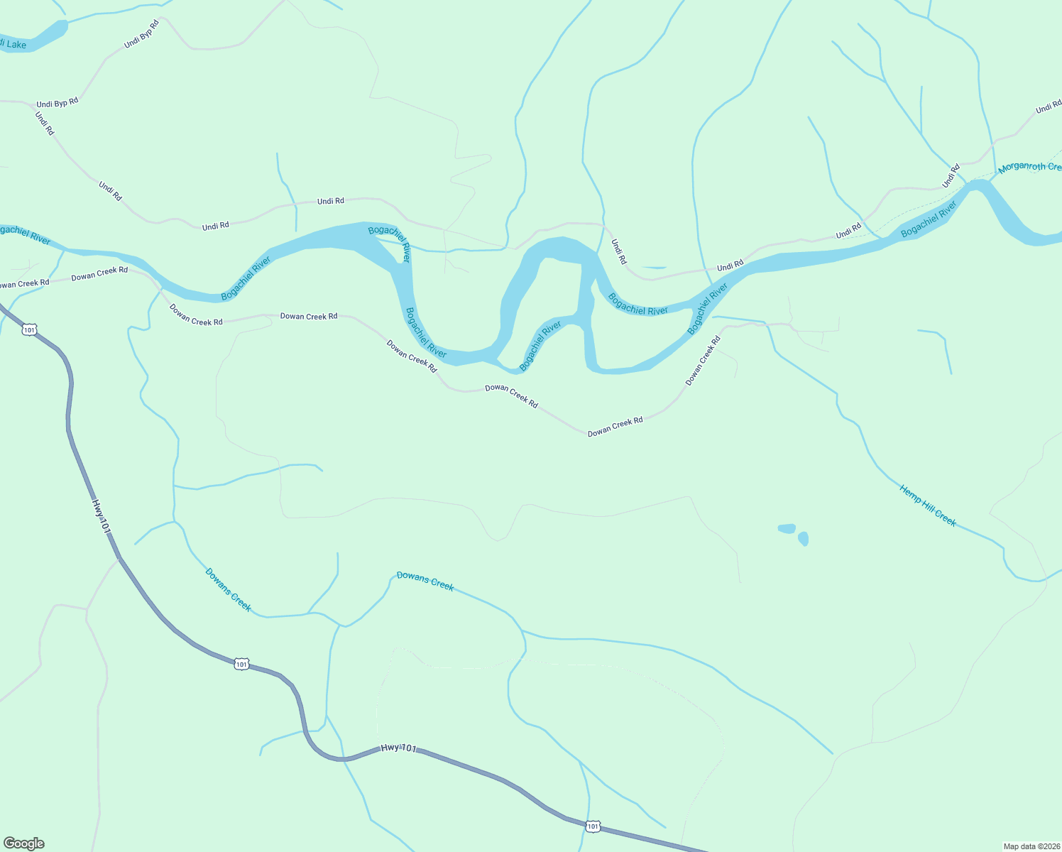 map of restaurants, bars, coffee shops, grocery stores, and more near Dowan Creek Road in Forks