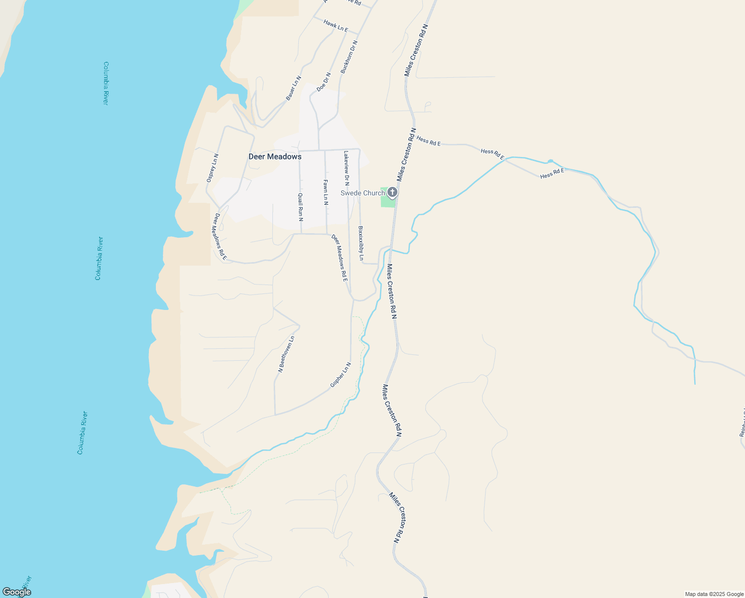 map of restaurants, bars, coffee shops, grocery stores, and more near 30355 Deer Meadows Road East in Deer Meadows