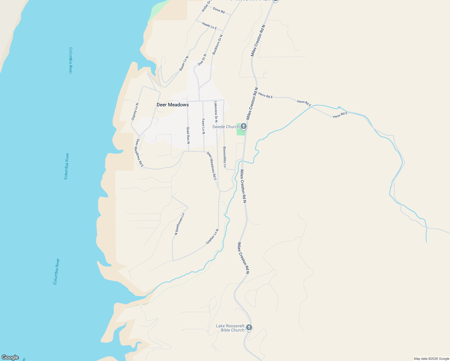 map of restaurants, bars, coffee shops, grocery stores, and more near 30355 Deer Meadows Road East in Deer Meadows