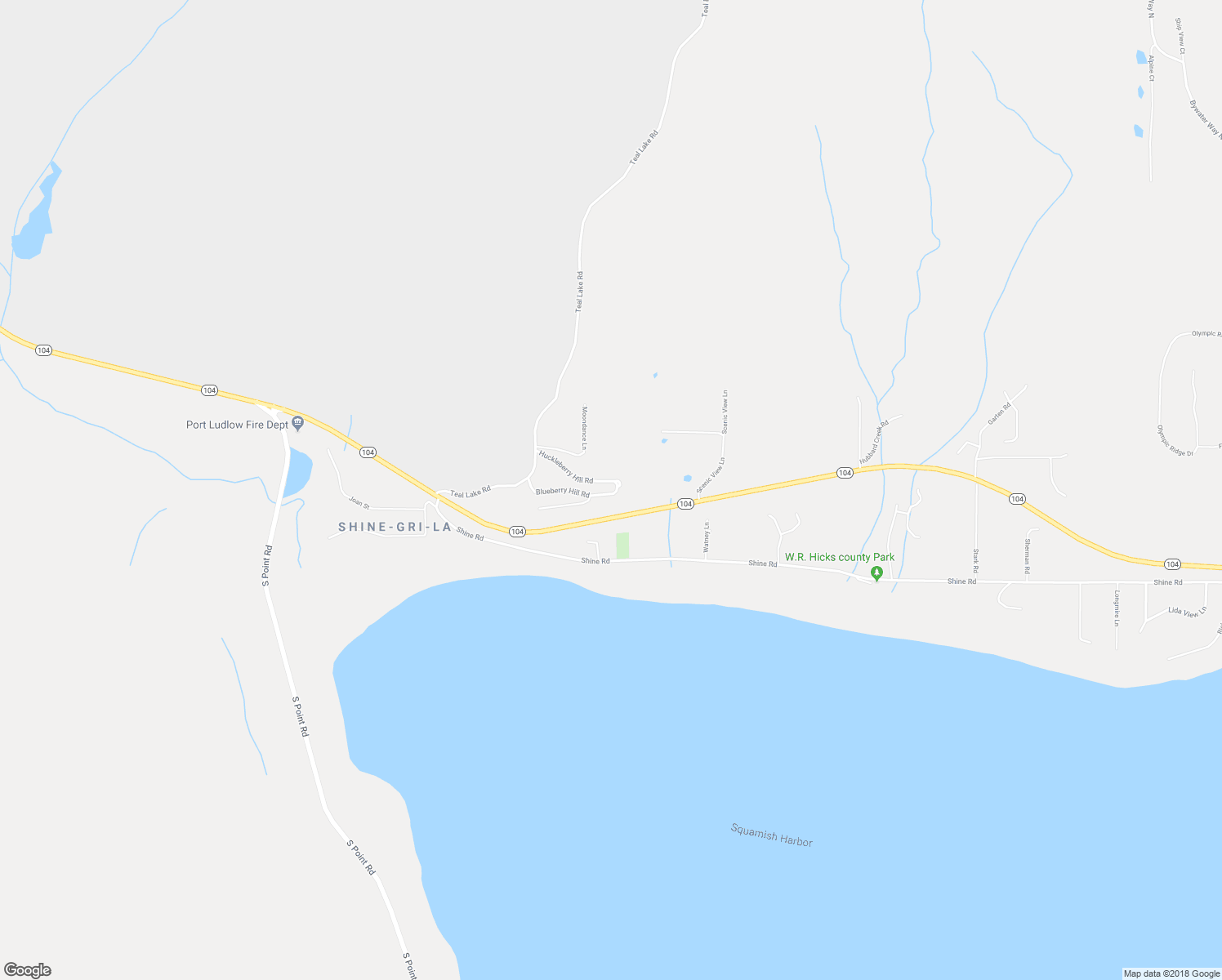 map of restaurants, bars, coffee shops, grocery stores, and more near 212 Huckleberry Lane in Port Ludlow