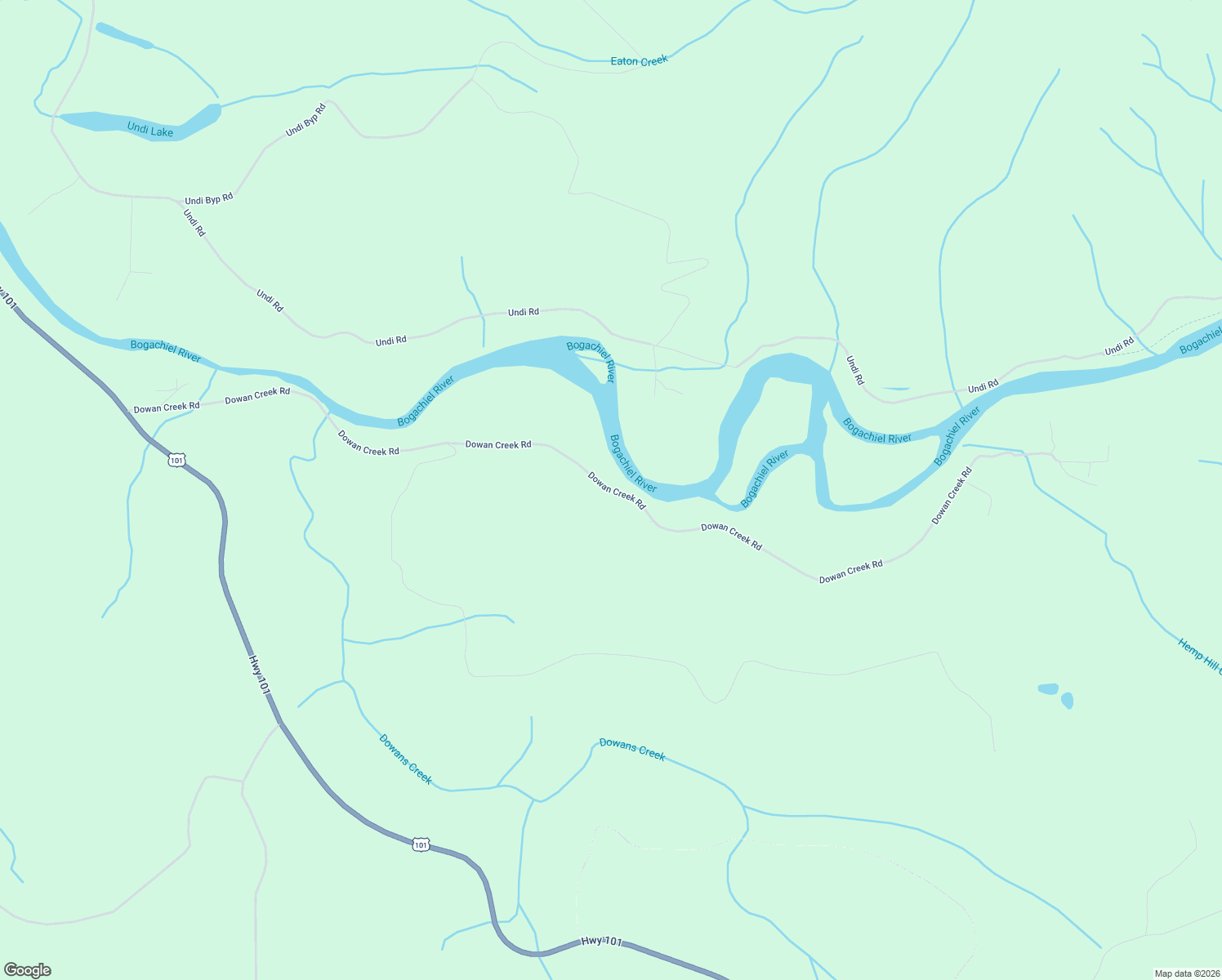map of restaurants, bars, coffee shops, grocery stores, and more near Dowan Creek Road in Forks