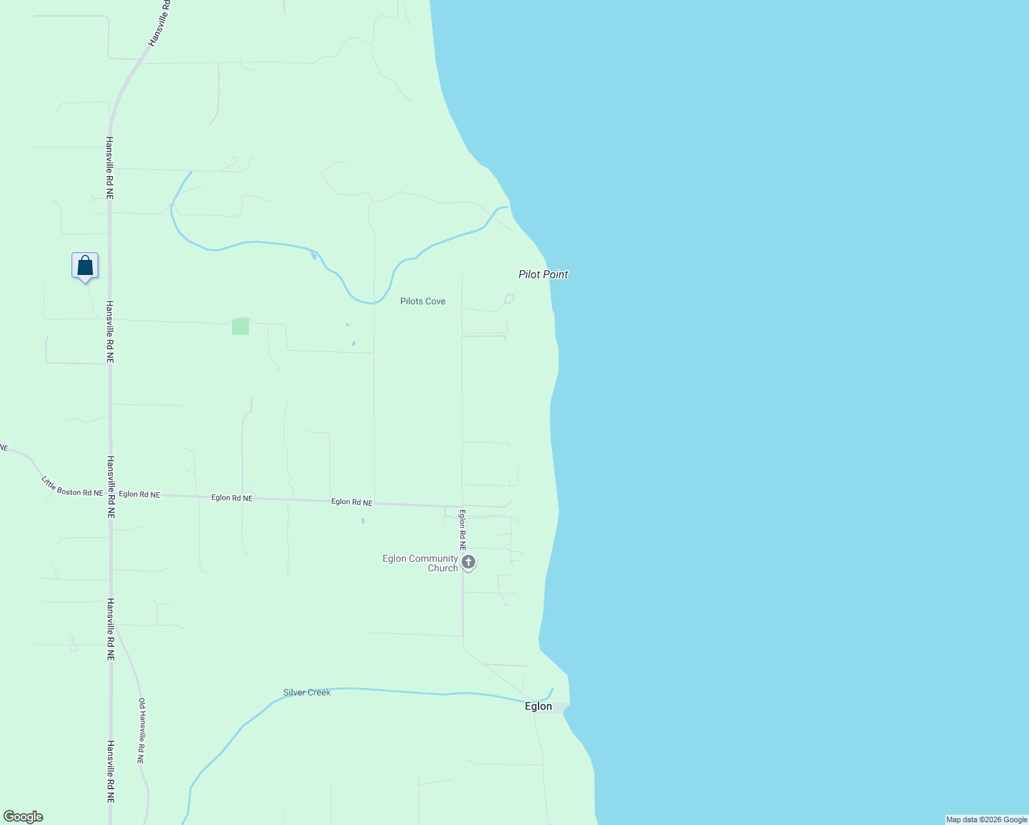 map of restaurants, bars, coffee shops, grocery stores, and more near 34302 Pilot Point Road Northeast in Kingston