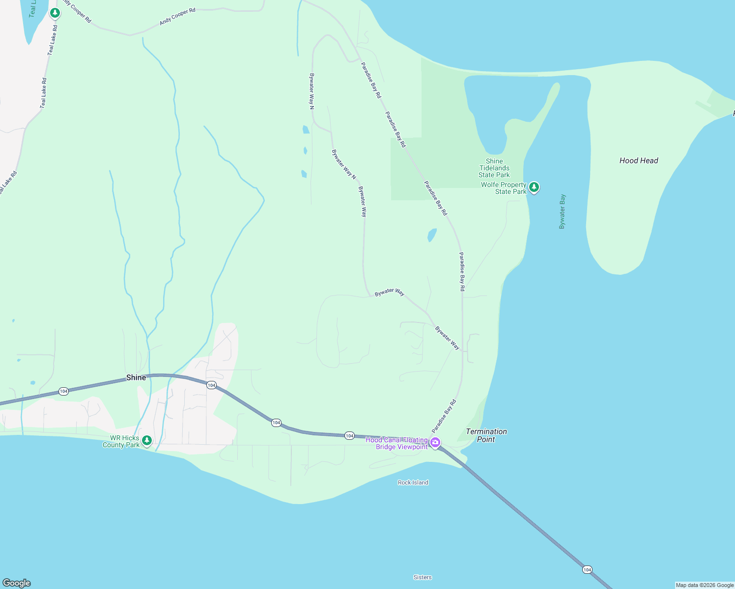 map of restaurants, bars, coffee shops, grocery stores, and more near 514 Bywater Way in Port Ludlow