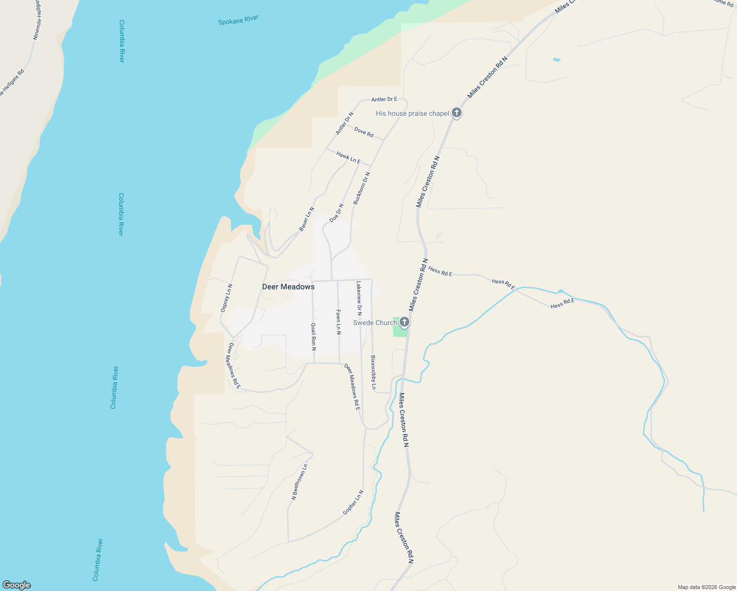 map of restaurants, bars, coffee shops, grocery stores, and more near 42030 Lakeview Dr N in Davenport