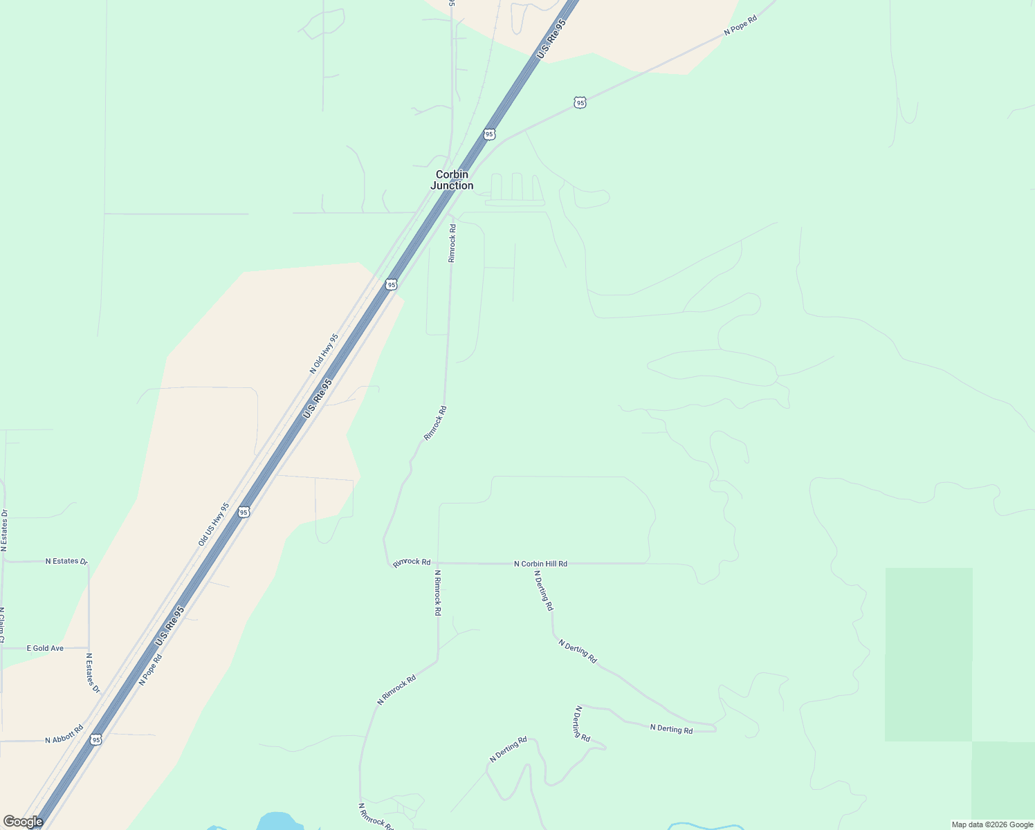 map of restaurants, bars, coffee shops, grocery stores, and more near 24261 North Rimrock Road in Hayden